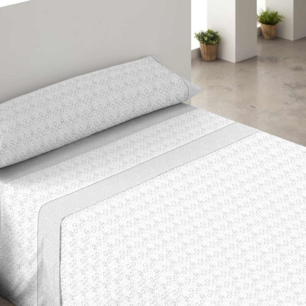 Juego de cama de 3/4 piezas apto para todas las estaciones, que incluye una sábana, una sábana ajustable y fundas de almohada. Medidas: 90 cm, 105 cm, 135 cm, 150 cm y 180 cm