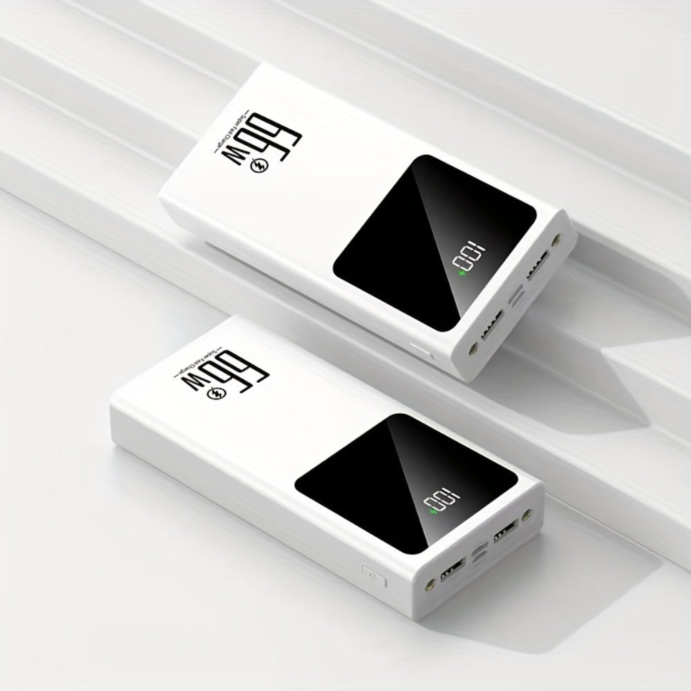 Batería Externa de 50000mAh, Carga Súper Rápida, Batería de Respaldo de Energía de Emergencia para Exteriores, Luz para Camping al Aire Libre, Batería Externa de Gran Capacidad, Soporta la Carga de Múltiples Dispositivos Simultáneamente, Adecuada para Tel