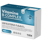 Integradores T-Rex, Complejo de Vitamina B 160 Cápsulas Veganas