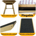Rampa plegable para perros 100 kg 60 cm | Cama sofá coche y acceso de mascotas