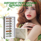 LASTAR Caja de Regalo de Perfume, 8 Bolsillos de Perfume, Fragancia Fresca para Mujer Perfume Duradero, Flores de Frutas Amaderadas con Combinación de Aromas Diferentes, Artículo Esencial para el Hogar, Citas y Viajes, Buen Regalo de Vacaciones para Mujer