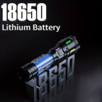 Una potente linterna recargable de alto brillo, con un diseño LED portátil zoomable, cuatro modos de iluminación y un display electrónico inteligente. Ideal para camping, emergencias en el hogar, caza, senderismo y pesca.