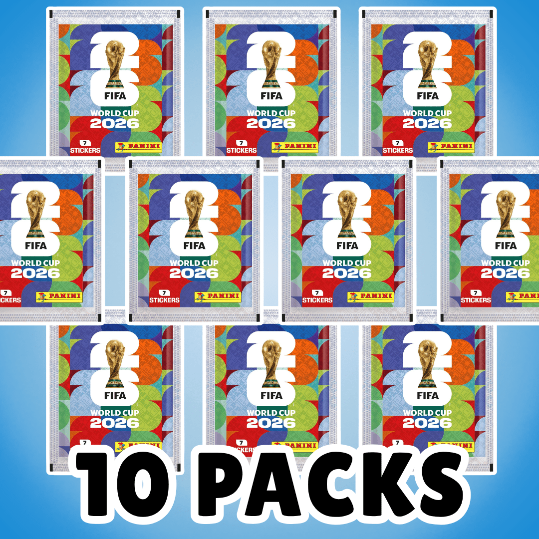10x Bolsas de pegatinas de la Copa Mundial de la FIFA 2026 – 7 pegatinas por bolsa, total de 70 pegatinas