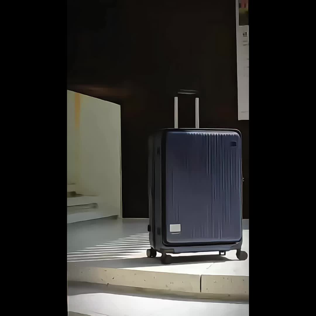 Maleta de Viaje Expandible ABS para PC con Tapa Abatible y Cierre TSA, Spinner, Rígida y Ligera para Llevar a Bordo