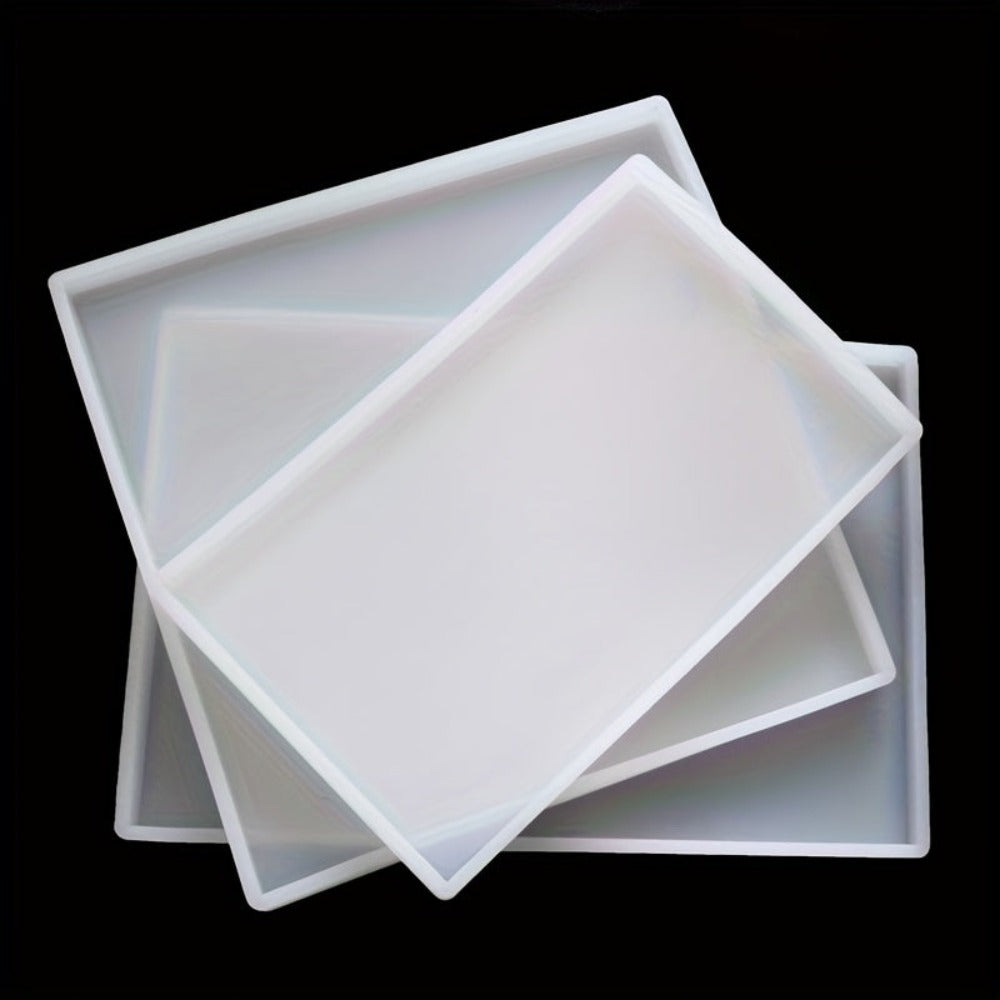 Juego de 3 moldes grandes de silicona para manualidades con resina