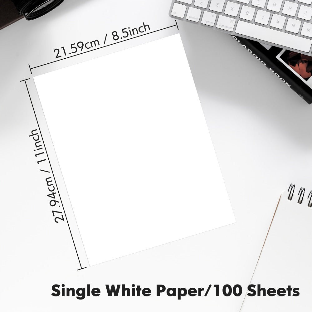 Papel de impresión térmica D810 100/200 hojas, impresión térmica, tamaño carta estadounidense, compatible con impresoras térmicas D810, tamaño 21.59X27.94 cm, 1 paquete