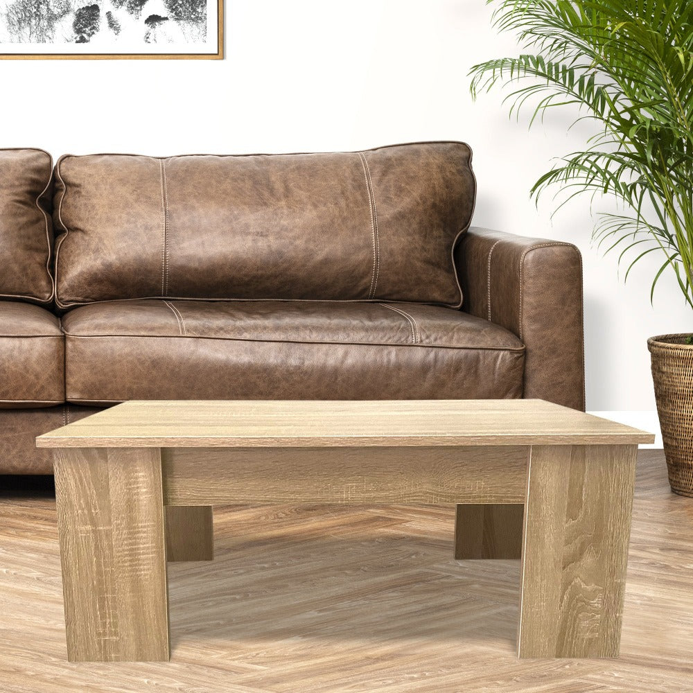Mesa de Centro Elevable Nyana Home Mesa Multifuncional con Almacenaje Oculto Estructura Robusta y Estable Desplegable con Doble Altura