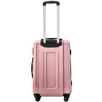 Maleta Rígida Grande XL, Aprox. 75X47X27 Cm O 66X42X24 Cm O Maleta de Cabina 56X38X22 Cm O 55X38X20 Cm / 18" 20" 24" 28" / ABS+, Asa Telescópica Ajustable, 4 Ruedas de 360°, Cerradura con Código, Equipaje de Mano en Colores Oro Rosa / Champán / Amarillo /