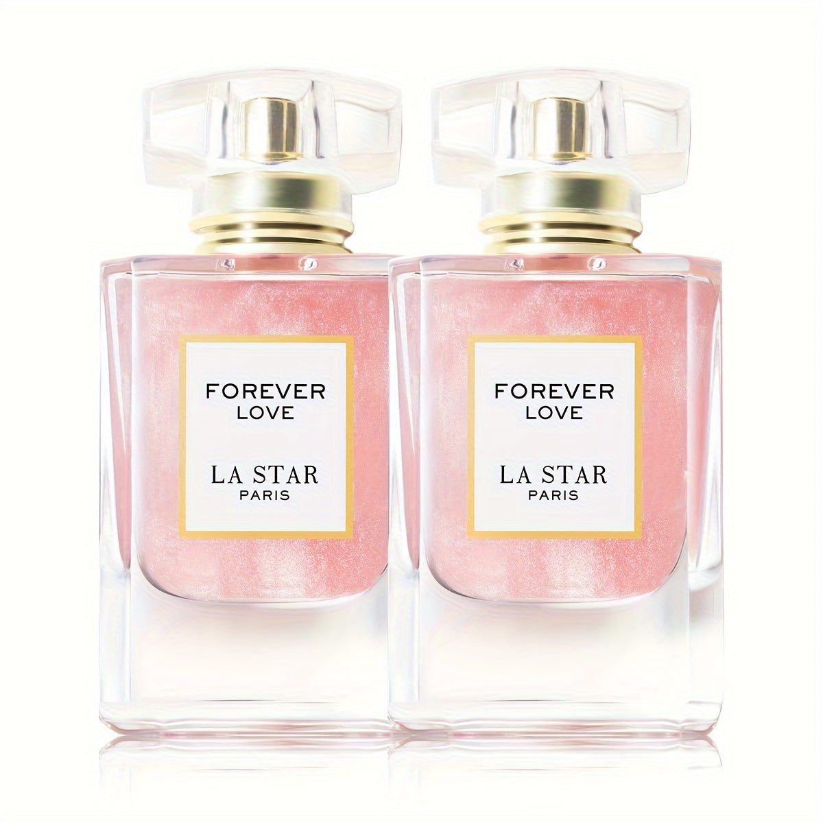 2 Frascos Perfume Floral Dulce para Mujer 55ml x2, Fragancia Clásica Frutal, Perfume de Larga Duración con Rosa, Jazmín, Vainilla y Pachulí, Botella Rosa, Perfume para Citas Mujer, Regalo de Halloween/Navidad/Festividades