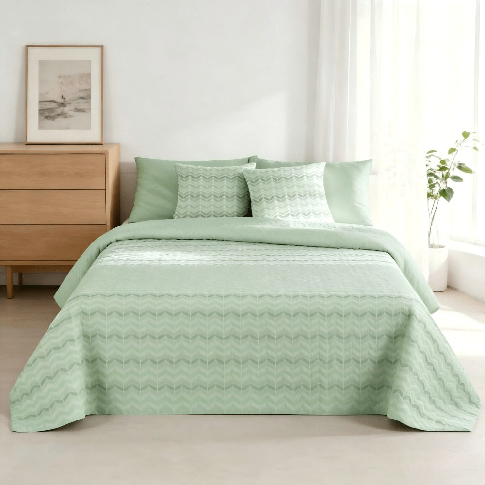 Colcha Reversible de Verano Bouti, Edredón de Microfibra Estampado, Ligera y Transpirable para Todas las Estaciones, Manta Fina para Primavera y Verano (Sin Fundas de Almohada)