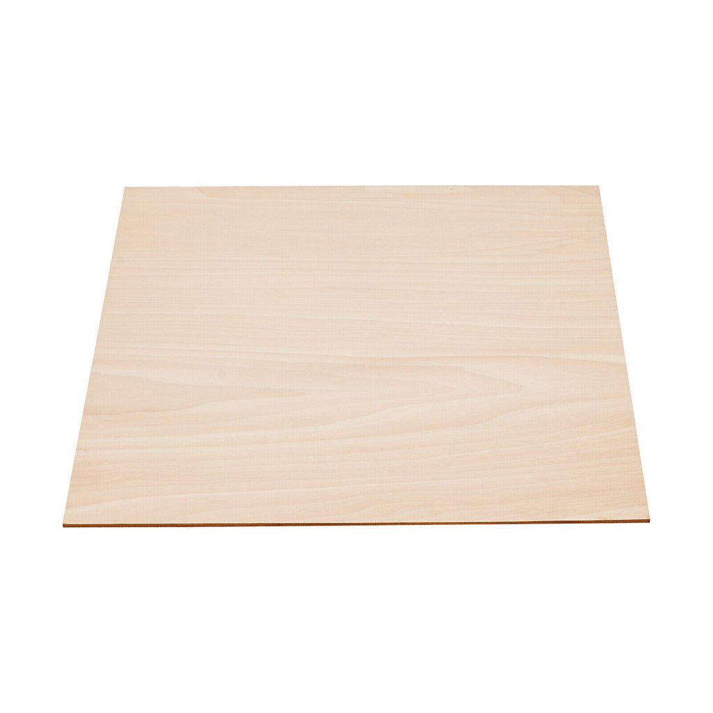 Paquete de 30 hojas de madera de abedul sin terminar de 12 x 12 x 1/8 pulgadas - 3 mm de grosor, ideal para manualidades.