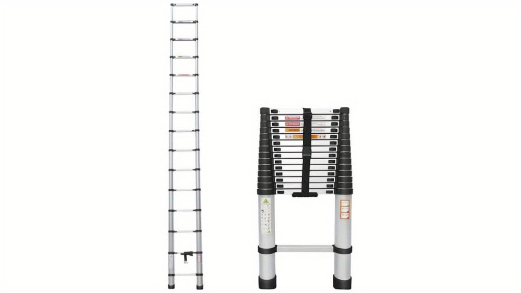 Escalera plegable | Escalera telescópica de 6.3m, escalera de acero inoxidable, escalera plegable, escalera telescópica, escalera de peldaños