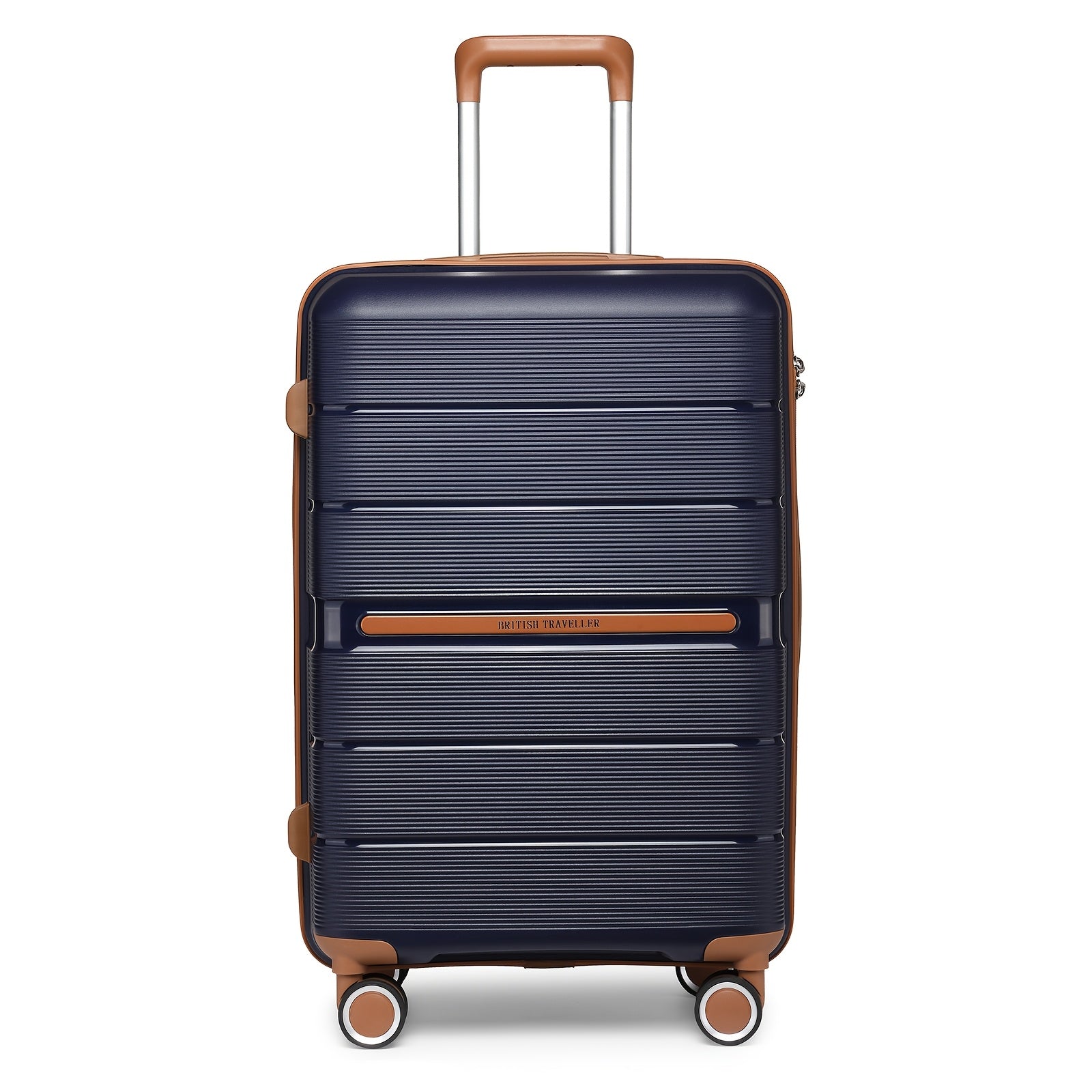 Maleta de Cabina Ligera de Polipropileno de 20/24/28 Pulgadas con Cerradura TSA, Ruedas Giratorias de 4 Ruedas, Adecuada para Viajes Aéreos y Equipaje de Avión