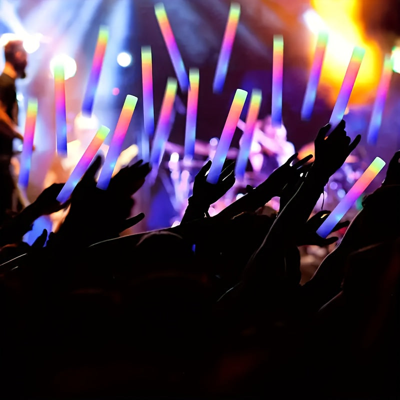 Paquete de 100 barras luminosas de 3 LED de 35.05 cm para decoración de fiestas y recuerdos de boda, barras artesanales duraderas multiusos a granel para manualidades, barras de luz LED con 3 modos intermitentes en la oscuridad, perfectas para reuniones n