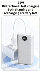 Baterías externas | Banco de energía portátil con gran capacidad de 50000mAh, pantalla LED para nivelación del batería, textura mate, carga
