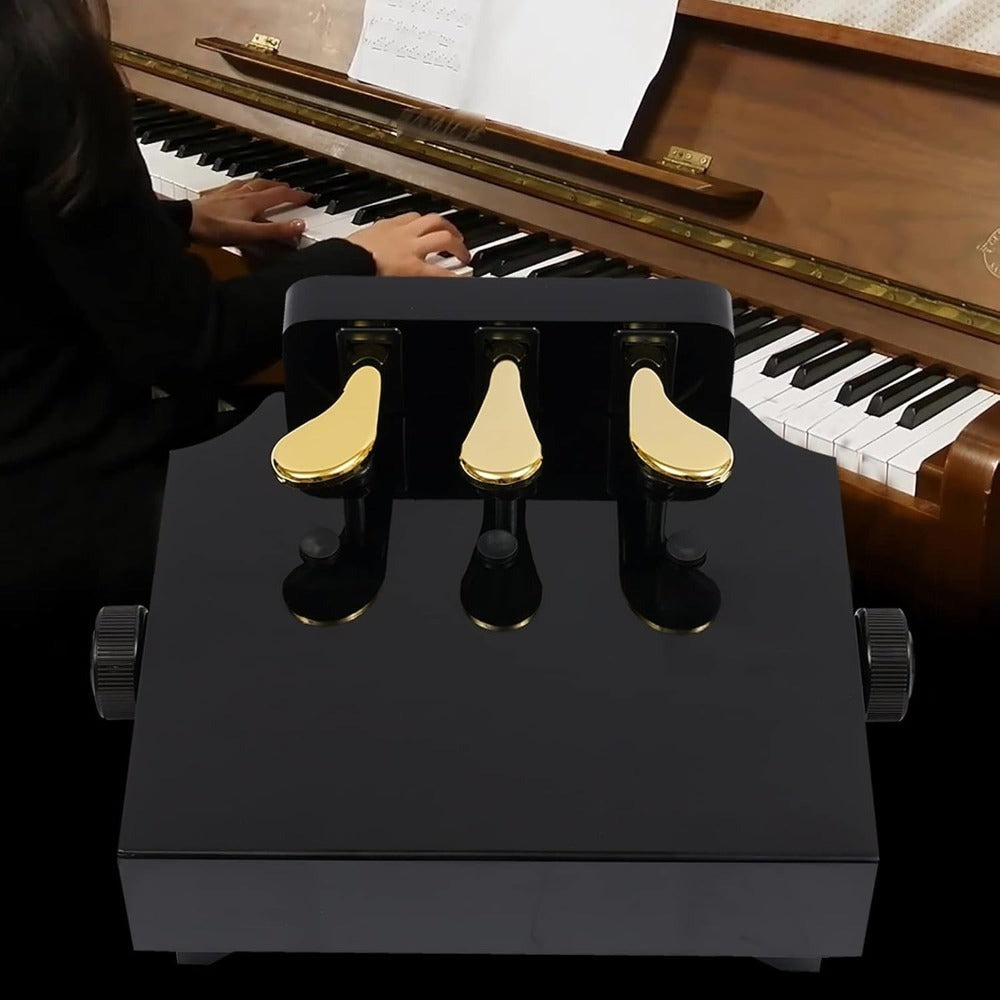 Extensor de Piano para Niños, Elevador de Pedal para Niños, Altura Ajustable con 3 Pedales, Accesorio de Ayuda, Modelo PA-23,