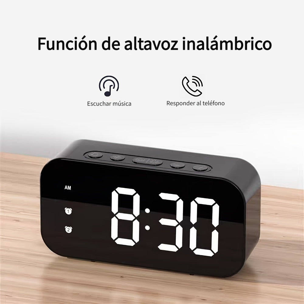 Cámara despertador Wifi 1080P con detección de movimiento, visualización remota y grabación en bucle, incluye tarjeta SD de 16GB, alertas ricas, cámara de vigilancia HD para el hogar, cámara de monitoreo segura adecuada para tu hogar, oficina o mascota