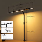 Lámpara de mesa para iluminación de dormitorio y escritorio | 24W y 5 colores y metal y Ajustable