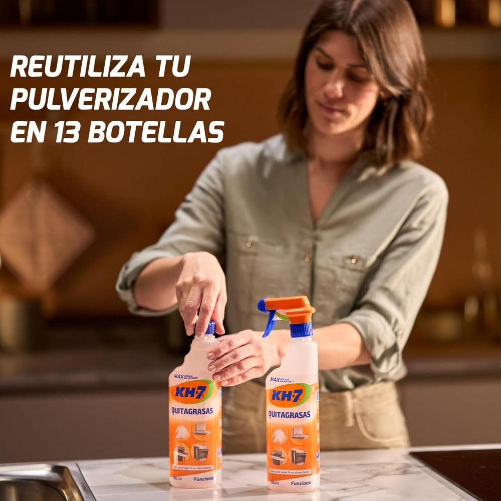 KH7 / KH-7 Quitagrasas Profesional Pack 6×780 ml (4,68 L) – Desengrasante Multiusos para Cocina, Horno y Superficies – Poder Desincrustante y Eficaz