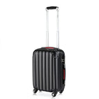 MONZANA® Maleta Rígida Baseline M Color Negro Equipaje de Viaje 34L peso 2,25Kg con ruedas 360° trolley 2 asas valija