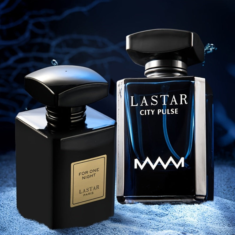 Set de Perfume para Hombres, Combinación de Aromas a Limón, Jazmín, Almizcle y Cedro, Fragancia Fuerte y Duradera, Ideal para Citas y Regalos de Vacaciones (Nota: Azul y son Botellas Individuales, Mientras que A+B es una Combinación de 2 Botellas), 55ml/1