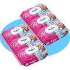 Toallitas Húmedas, Cuidado e Hidratación Profunda, Fibras Ultrasuaves ideales para Piel Sensible, Perfume Fresco, Packs de 3/6/9/12 Unidades, 360/720/1080/1440 Toallitas - Bestline