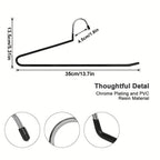 Juego de 20 perchas para faldas, perchas doradas antideslizantes para pantalones, perchas para abrigos que ahorran espacio con revestimiento antideslizante, perchas multifuncionales para pantalones, adecuadas para pantalones, bufandas, jeans, faldas, etc.