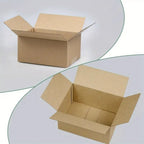 Caja de cartón marrón ondulado (Pack de 12-20 unidades) – 5 tamaños disponibles – Embalaje resistente para envíos y mudanzas – Fabricado en España