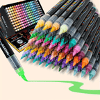 Rotuladores | 180 Colores de Rotulador Acrílico, Pincel Acrílico, Ideal para Piedra, Cerámica, Madera, Lienzo, Plástico, Vidrio, Caligrafía
