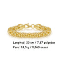Pulsera de mujer con cuerda de hierba dorada, 925 plata de ley, estilo elegante para las fiestas, regalo perfecto para damas, presentada en una hermosa caja de regalo