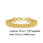 Pulsera de mujer con cuerda de hierba dorada, 925 plata de ley, estilo elegante para las fiestas, regalo perfecto para damas, presentada en una hermosa caja de regalo