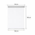 Persiana Térmica • BLANCA • 32 Tamaños • BOJANEK TERMO • Soportes Ajustables • Instalación en Ventana Sin Taladro • Mecanismo de Cadena • Protección Solar y Térmica • Ideal para Sala, Dormitorio, Cocina, Oficina • Persiana Térmica Blanca Día y Noche • Est