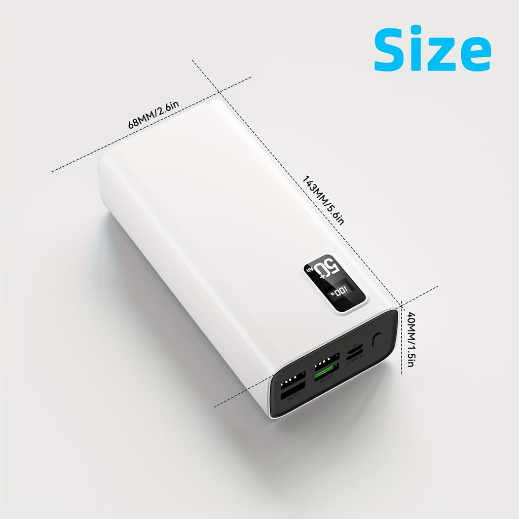 Power bank para carga durante viajes y uso diario | 50000Mah y 5W