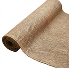 Tela de Arpillera de Yute Gruesa en Rollo 63cm de Ancho, Tejido Natural Rústico para Caminos de Mesa, Eventos, Decoración de Jardín y Artesanías, Fibra Orgánica Versátil