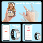 [dukou] Nuevo Anillo Inteligente con Compartimento de Carga, Fitness, Pasos, Distancia, Calorías, Sueño, Ejercicio, Compatible con iPhone y Android, Carga USB, Regalo Ideal para San Valentín/Año Nuevo