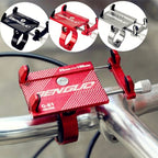 2 soportes de teléfono de aleación de aluminio para bicicleta, motocicleta y navegación, 2 unidades