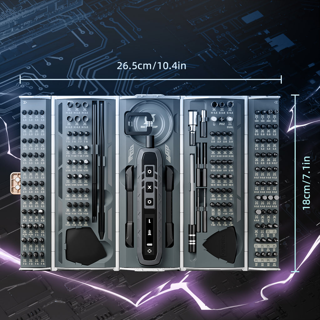 Juego de destornilladores eléctricos para reparación de electrónica y hogar
