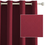 Cortinas opacas YSTYLE 2, método de colgante perforado, protección solar, protección de la privacidad, aislamiento térmico, reducción de ruido, adecuadas para diversas decoraciones de interiores como dormitorios, salas de estar y restaurantes