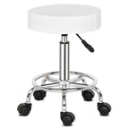 Taburete Negro Giratorio con Reposapiés Ergonómico Ajuste de Altura de Trabajo de Oficina Silla de Masaje para Spa Salón de Tatuajes Clínica Dental Belleza