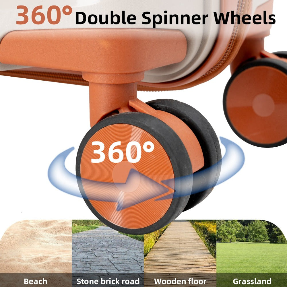 Maleta de 20" 100% PP para todos los viajes | Resistente a pisotones y no deformable | Espacio expandible | Aprobada por aerolíneas como equipaje de mano | Versátil para viajes y un regalo perfecto y considerado para todas las ocasiones