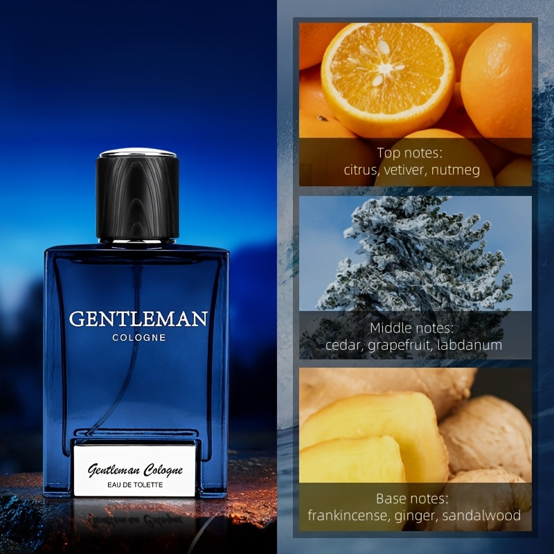 Perfume para hombre, fragancia ligera de larga duración, 72 horas de duración, tono de madera oceánica, nicho de alta gama, uso diario deportivo y de negocios, regalo de cumpleaños para novio y esposo