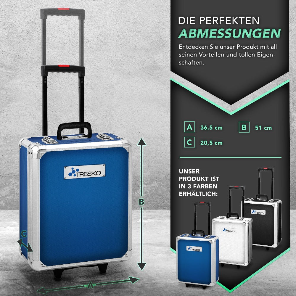 TRESKO® Juego de Herramientas Completo de 1400 piezas | Gabinete de Herramientas Lleno | Caja de Herramientas XXL | Bolsa de Herramientas con Herramientas | Carro de Herramientas | Acero al Cromo-Vanadio
