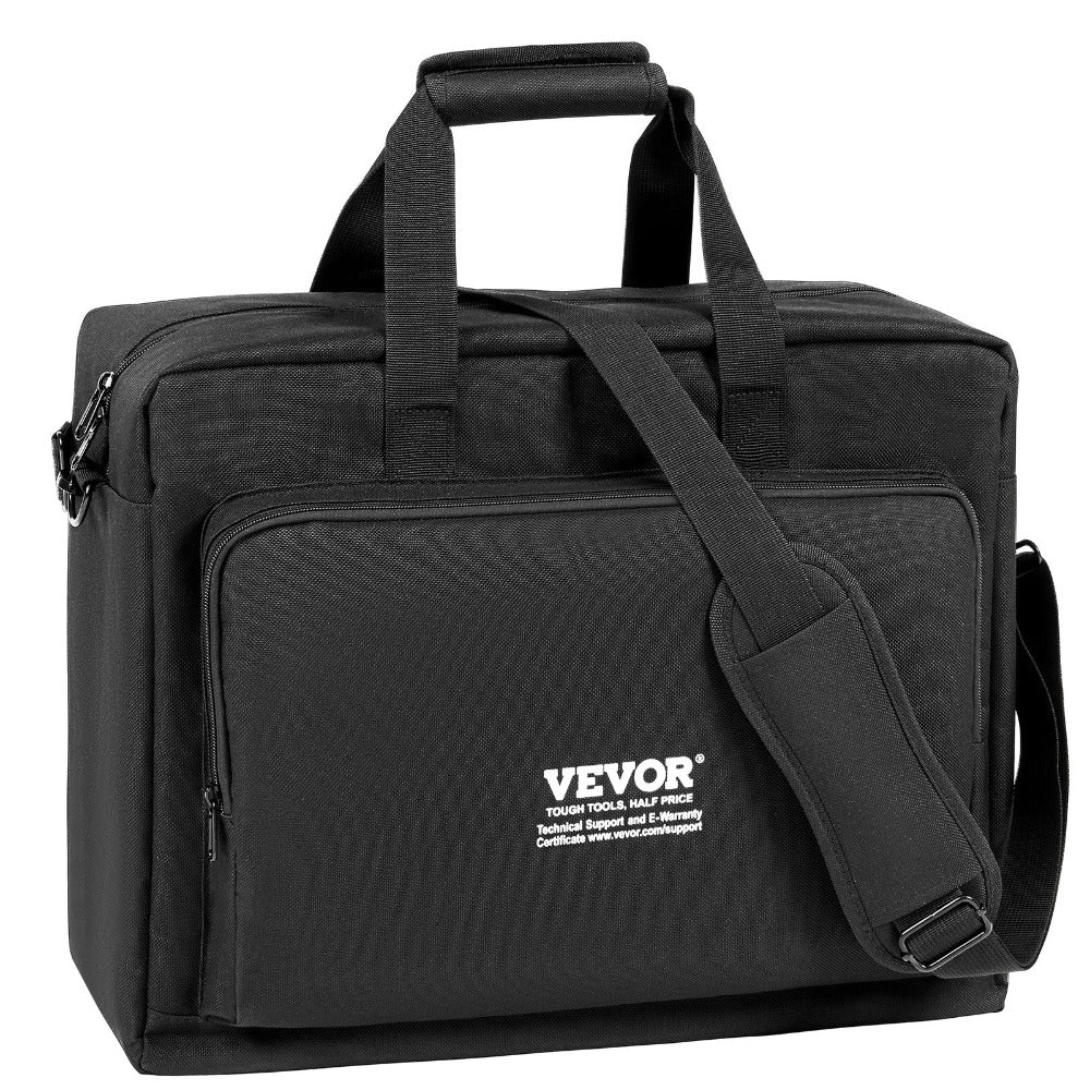 VEVOR Bolsa de Transporte para Mezclador de DJ Acolchada, Tela Oxford 1200D, Bolsa de Equipo para DJ con Bolsillo de Almacenamiento 4.92 ft Correa de Hombro Desmontable 0.39 in Acolchado, Estuche de Almacenamiento 19.29 x 8.66 x 15.34 in para Controlador