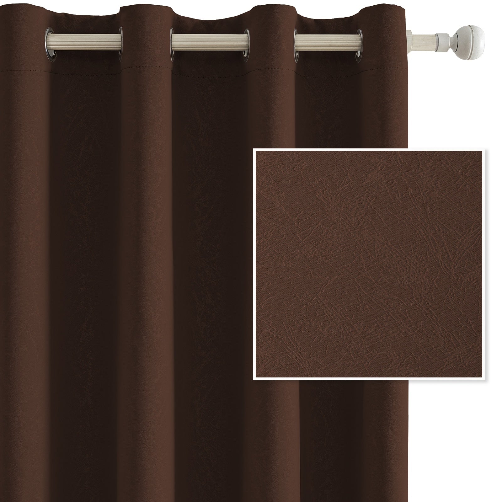 Cortinas Opacas Ystyle para Interiores 2 Piezas, 140 x 280 cm, Cortinas Térmicas para Dormitorio con Anillas, Cortinas Aislantes Acústicas para Sala, Cortinas Térmicas Aislantes de Frío y Calor, Beige