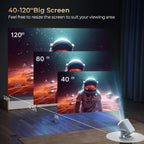 Proyector inteligente portátil compatible con 4K con Wifi6 y BT5.4, nativo 1080P, 690ANSI, Android 11, enfoque automático y corrección automática de trapezoidal, proyector de cine en casa para películas, juegos, uso educativo, presentación multimedia, Pro