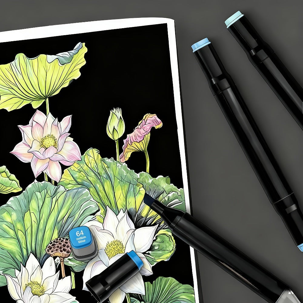 Set de 262 Marcadores de Arte, Rotuladores de Doble Punta para Dibujar para Artistas Adultos, Bocetos, Dibujo Rápido, Coloreado, Resaltado, Ilustración, Diseño de Anime, para Set de Marcadores de Dibujo Artístico