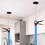 Paquete de 2, Soporte de techo de acero, Altura de soporte ajustable de 115-290 cm, Capacidad de carga de 50 kg, Ángulo de soporte telescópico de hasta 45 grados, Soporte de montaje, Soporte de una mano adecuado para paredes y techos