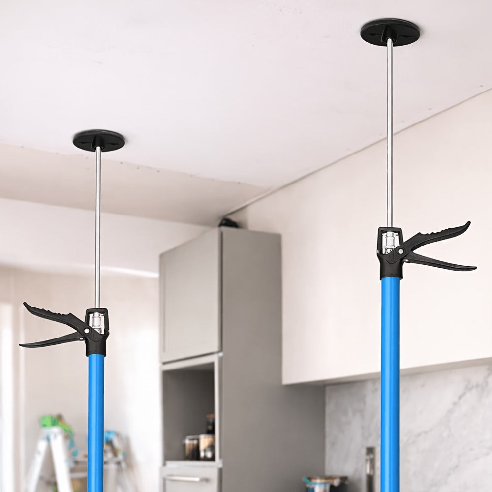 Paquete de 2, Soporte de techo de acero, Altura de soporte ajustable de 115-290 cm, Capacidad de carga de 50 kg, Ángulo de soporte telescópico de hasta 45 grados, Soporte de montaje, Soporte de una mano adecuado para paredes y techos