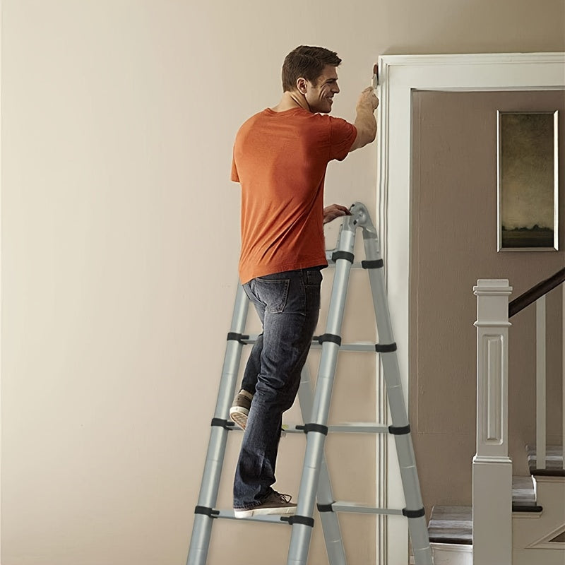 Escalera plegable para limpieza, almacenaje y bricolaje | Acero Inoxidable y Plegable