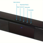 Barra de sonido inalámbrica 2 en 1 para TV PC y cine en casa | diseño funcional